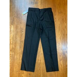 Cat & Jack Boys Black Dress Pants Flat Front School Uniform Trousers Size 14 NWT